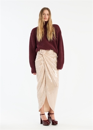 Knit turtleneck jumper Zinfandel ROTATE By Birger Christensen 